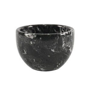 Artreestry Handmade Marble Multipurpose Shaving, Jewelry Bowl Black